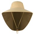 thumbnail image 1 of Unisex UV Protection Cap Summer Outdoor Fishing Climbing Sun Hat with Neck Flap, 1 of 10