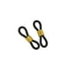 thumbnail image 2 of Conectores de goma Fernando 25 piezas para soporte de gafas cadena de gafas 20mm Negro dorado, 2 of 6
