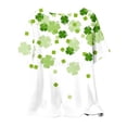 thumbnail image 5 of Puntoco Liquidación de blusas cortas para mujer, blusa de manga corta con estampado de moda para mujer, camiseta de cuello redondo, 5 of 5