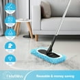 thumbnail image 5 of TidyBliss Reusable Microfiber Mop Pads 4 Pack Compatible with Sweeper (Blue), 5 of 9
