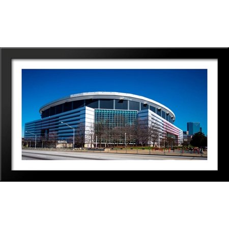 Georgia Dome 40×22 Large Black Wood Framed Print Art – Home of the Atlanta Falcons