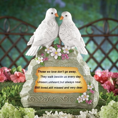 stone memorial solar alive loved keep dove adorable memory
