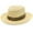 Brown, variant on Gambler Straw Hat - Lightweight, 3" Big Brim, Inner Elastic Sweatband, 3-Pleat Ribbon Hat Band (Brown, Large/X-Large)