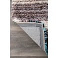 thumbnail image 4 of Drey Striped Shag Area Rug, 4 of 7
