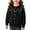 Black, variant on Girls Knit Cardigan Round Neck Button Down Open Front Long Sleeve Sweater Jacket Stylish Rhinestone Casual Cardigan Sweater