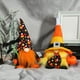 thumbnail image 1 of Muñeca Gnomo de pie Viejo sin rostro de Halloween | Espeluznante decoración de calavera de esqueleto mecánico | Material de tela multicolor | Adorno de mesa y jardín | 9,45 x 6,30 x 2,76 pulgadas |, 1 of 5