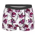 thumbnail image 4 of Goofa Tulips Flowers Printed Men's Boxer Briefs Underwear, Moisture-Wicking Underwear, Trunk,Soft and Breathable Cotton Underwear-Large, 4 of 9