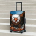 thumbnail image 6 of Susaid Cartoon Bald Eagle USA Print Elastic Washable Suitcase Cover with Hidden Zipper, Fits 18-32 Inch Luggage for Protection During Travel-Large, 6 of 7