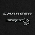 thumbnail image 2 of Lloyd Mats LogoMat Custom-Fit 2PC Carpet Floor Mats for 2015-2023 Dodge Charger AWD, Charcoal, 2 of 4