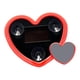 thumbnail image 1 of Luz Ambiental LED para Coche con Forma de Corazón, Moderna Y Romántica, con Energía Solar, para Decoración Interior de Ventanas Triangulares O Trasera Rojo, 1 of 8