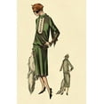thumbnail image 2 of Vintage Fashion 17x24 White Modern Wood Framed Museum Art Print Titled - With Stole, 2 of 4