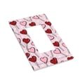 thumbnail image 7 of DouZhe 1-Gang Decorator/Rocker Wallplate, Red Pink lollipop Hearts Decorative Wall Plates, 7 of 7