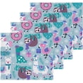 thumbnail image 2 of SKYSONIC Sloth Cotton Washcloths Set of 2, Highly Absorbent Soft Fingertip Towel for Bathroom, Gym, Hotel and Spa, 12 x 12 Inch, 2 of 7