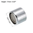 thumbnail image 2 of Unique Bargains M20 Thread Stainless Steel Faucet Aerator with Gasket 2 Pack, 2 of 4