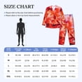 thumbnail image 4 of Naloa Autumn Maple Leaves Men’s Pajamas Set - Long Sleeve Button Down Sleep Shirt and Pajama Bottoms Sleepwear Set-XX-Large, 4 of 7