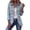 Sky Blue_01, variant on Lapel Collar Blazers for Women Business Casual Long Sleeve Vintage Ruffled Floral Print Jacket Casual Western Fall Blazer Sky Blue XL