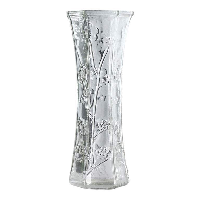 Vase En Cristal Coloré Motif Diamant - 9.6 Pouces - Neuf - Décoration Table Salon