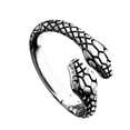 thumbnail image 5 of Minnieouse Anillos de tamaño ajustable que modelan accesorios de anillo de amistad exagerados suministro de joyería de aleación cabezas de serpiente Cabezas de serpiente doble 10piezas Minnieouse CBP283254, 5 of 5
