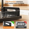 thumbnail image 3 of Organizador Bajo Fregadero AIDIAM Estante Deslizante de Metal Negro, 3 of 8