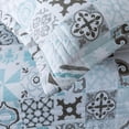 thumbnail image 3 of Kasentex Luxury Quilt Set with Exquisite Printed Patchwork Pattern Design, Microfiber Soft Bedding with Sham(s), KING + 2 King Shams (104x90"+20x36"x2), Multi-Print, 3 of 8