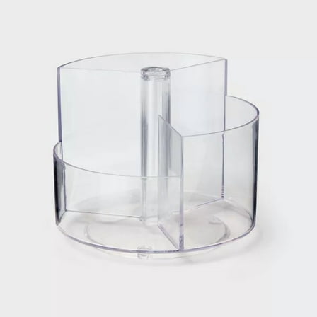 Clear Spinning Pencil Caddy