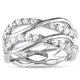 thumbnail image 1 of Anillos de boda con forma de cruz, anillos de compromiso con circonitas de cristal deslumbrantes para fiestas, 1 of 5