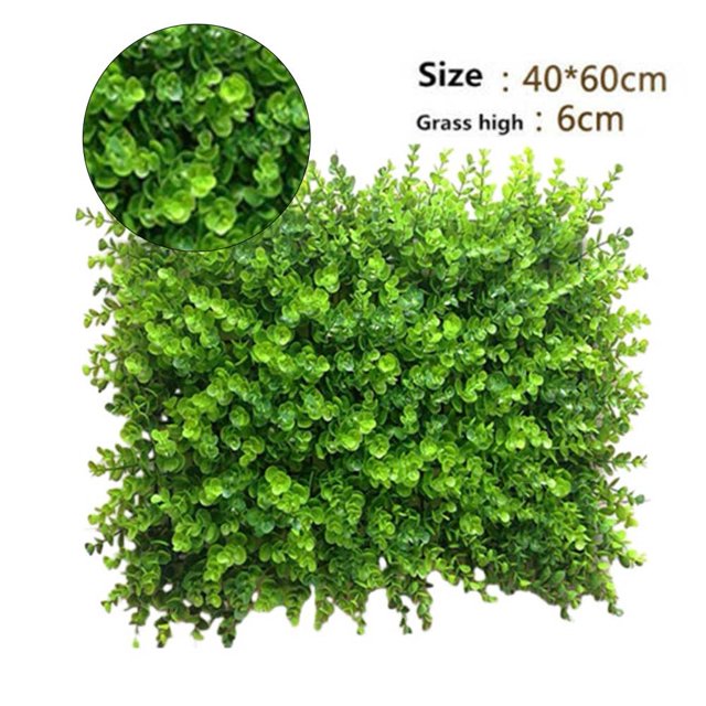 Artificial Plant Mat Greenery Wall-Hedge Grass Fence Foliage Panel Garden Decor