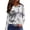 White 2, variant on Isle Sweater Women Retro Pullover Tops Fall Loose Long Sleeve Crewneck Knit Sweaters