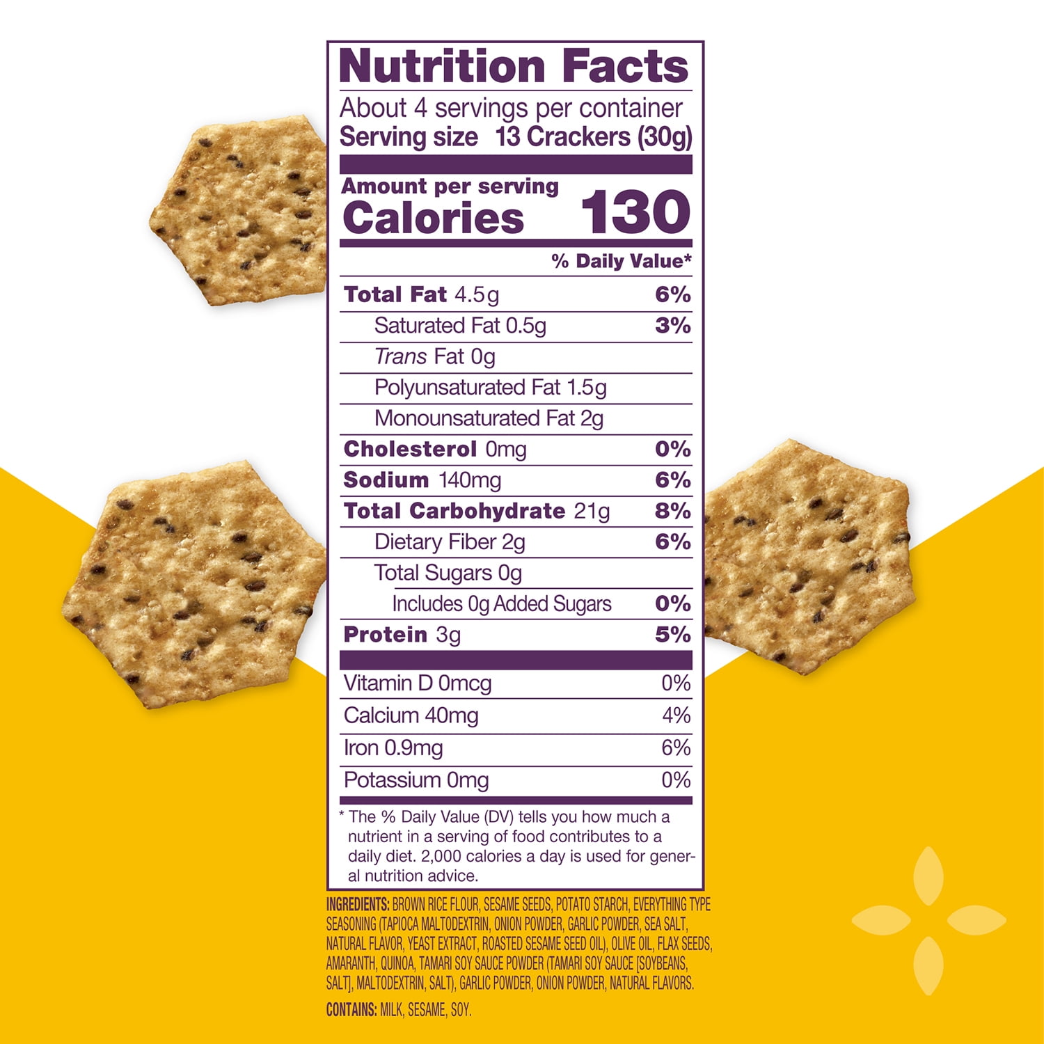 (6 pack) Crunchmaster Multi-Seed Cracker Ultimate Everything Crunchy Gluten Free, 4oz