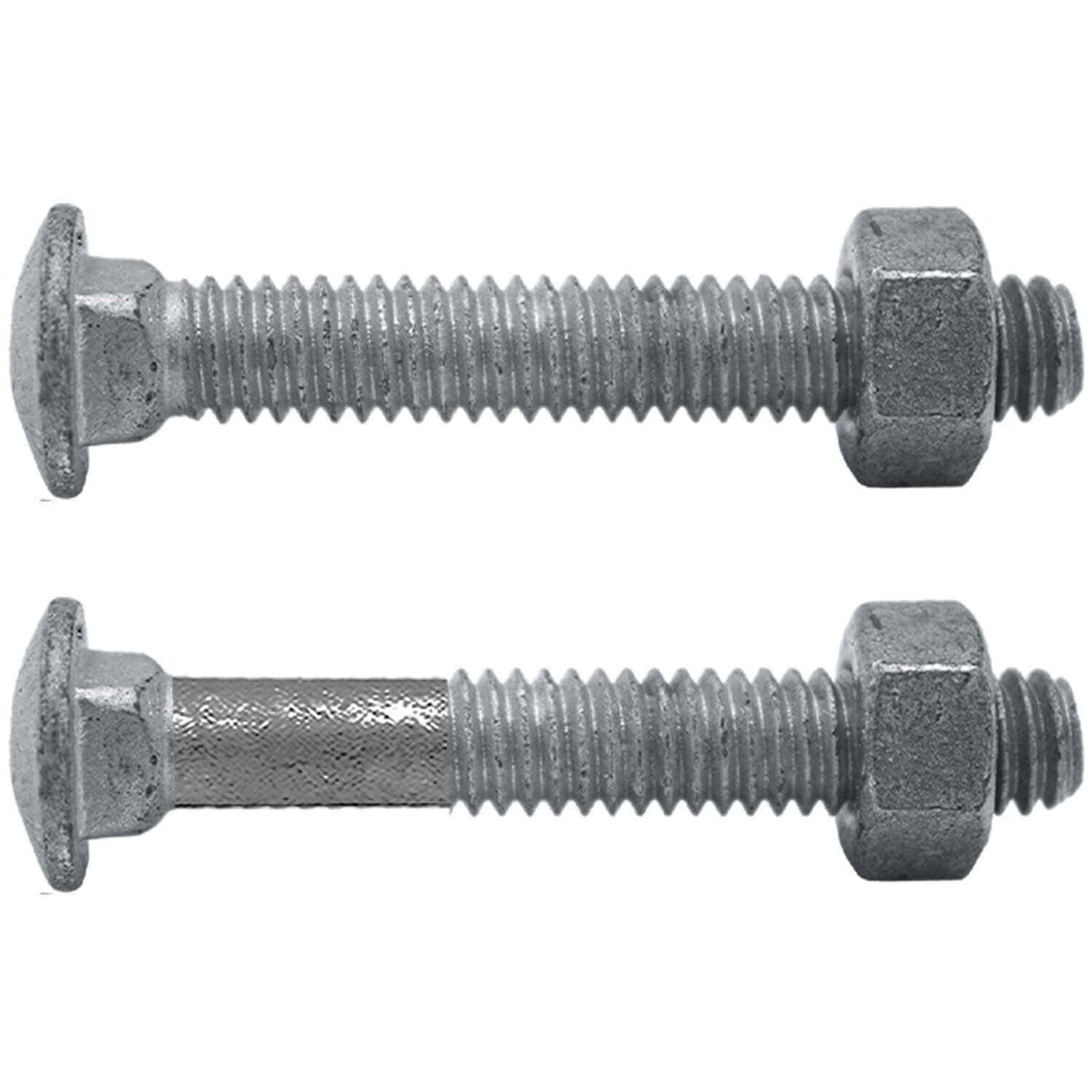 5/16-18 x 4" Carriage Bolts and Nuts Hot Dip Galvanized Quantity 250 