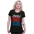 thumbnail image 5 of America Rocks Patriotic Music Lover Womens Fitted Plus Size Graphic Tee Brisco Brands 2X, 5 of 6