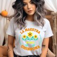 thumbnail image 2 of La Maestra Más Chingona T-Shirt, Bold Spanish Teacher Shirt, Latina Educator Tee, Sport Grey, Size 5XL, 2 of 6