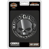 Harley-Davidson Willie G Skull Chrome Auto Emblem