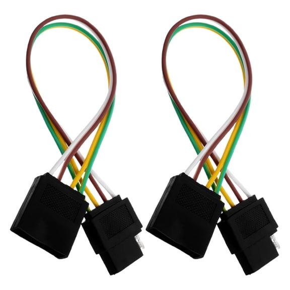 HOMEMAXS 2pcs Reliable Trailer Wiring Harness Adapter For Safety Cables For Towing Compatible With Wiring Harness For Trailer Lights And Trailer Wire Kit