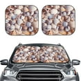 thumbnail image 2 of Vsdgher Sea Shells Print Car Windshield Sun Shade, Reflective Sunshade Window Sunshade Sun Visor Protector Fit for Cars,Trucks,SUVs-Small, 2 of 6