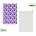 thumbnail image 2 of Easygdp Violet Golf Towel 24x16in for Men and Women with Carabiner Clip for Easy Attachment, 2 of 8