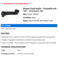 thumbnail image 2 of Window Crank Handle - Compatible with 1997 - 2014 Ford F-150 1998 1999 2000 2001 2002 2003 2004 2005 2006 2007 2008 2009 2010 2011 2012 2013, 2 of 2