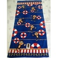 thumbnail image 1 of Aloha 100% Cotton Beach Towel "Life Saver", Blue/Multicolored, 1 of 1