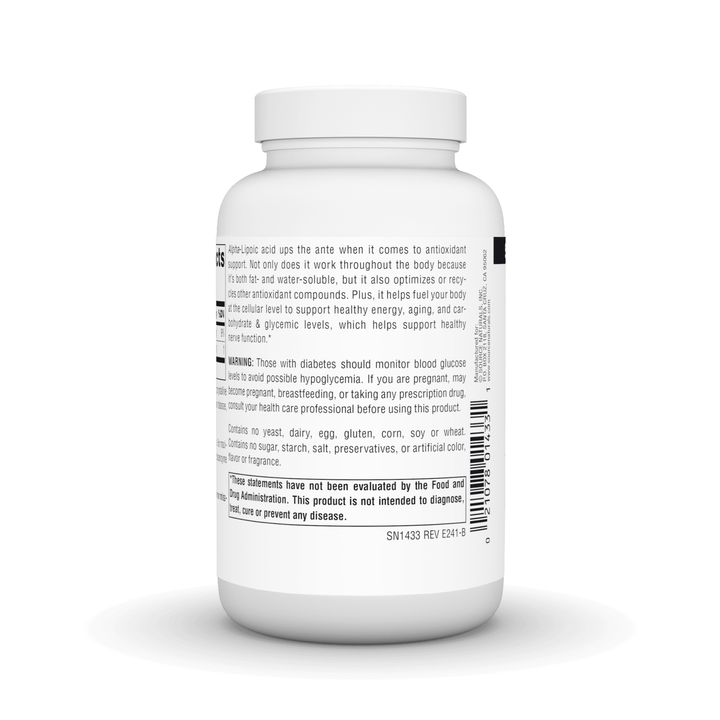 Source Naturals Alpha Lipoic Acid 300 mg 120 Tabs