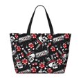 thumbnail image 2 of Xecao Vintage Skull Casino for versatile beach bag for women includes zipper pockets and waterproof material, ideal for vacations and adventures., 2 of 7
