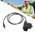 thumbnail image 1 of Adaptador De Auriculares De Radio Bidireccional, Adaptador De Auriculares Walkie Talkie Con Clip Trasero De Metal Resistente Tipo Prensa Compacto Para Entrenamiento, 1 of 7