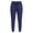 Navy, variant on SDNall Women's High Waisted Tapered Pull On Pants, Elastic Waist Soft Stretch Joggers for Casual Wear, Lightweight Comfort Trousers with Cuffed Ankles