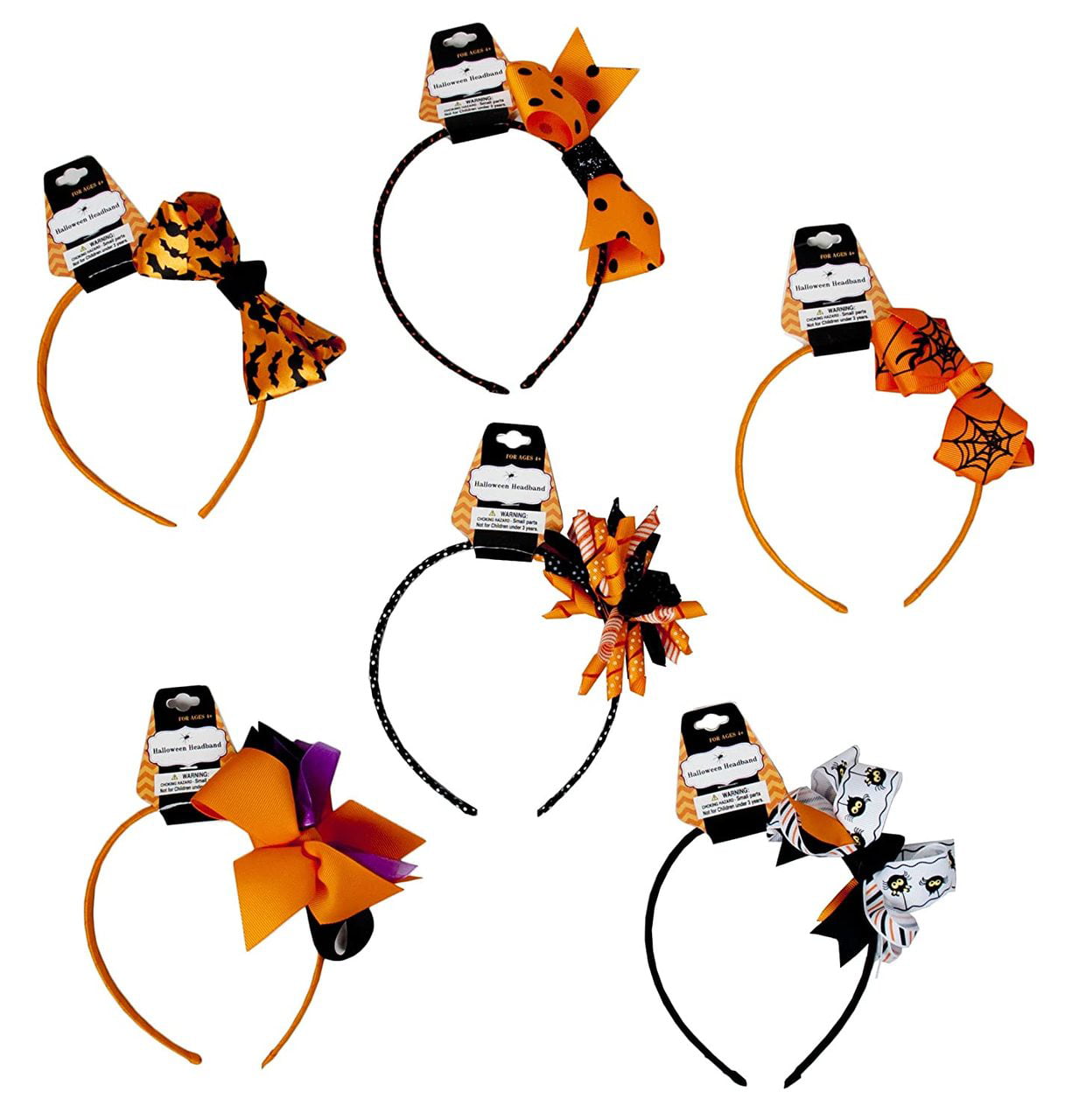 Set of 6 Stylish Halloween Headbands! Adorable One Size Fits All ...