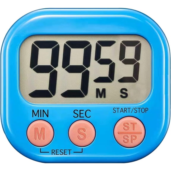 Pekkaxy Digital Kitchen Timer for Cooking, Multi-Function Electronic Timer, Big Digits Loud Alarm Strong Magnetic Backing, Classroom Timers for Teachers