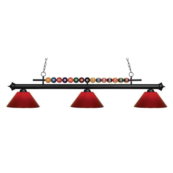 -3 Light Island/Billiard in Billiard Style-16 inches Wide By 15 inches High Bailey Street Home 372-Bel-1867580