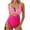 Pinks, variant on Bigersell Women's One-Piece Swimsuits Tummy Concealing Cut Out High Waisted Bathing Suit Wrap Tie Back 1 Piece Swimsuit Spring Summer Vacation Beach Swimwear, Style SW-21, Black, XL