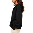 thumbnail image 3 of Women's Hoodies Fall Fashion Outfits Workout Sweatshirts Y2k Winter Zip Up Jackets Oversized Tops Black S, 3 of 7