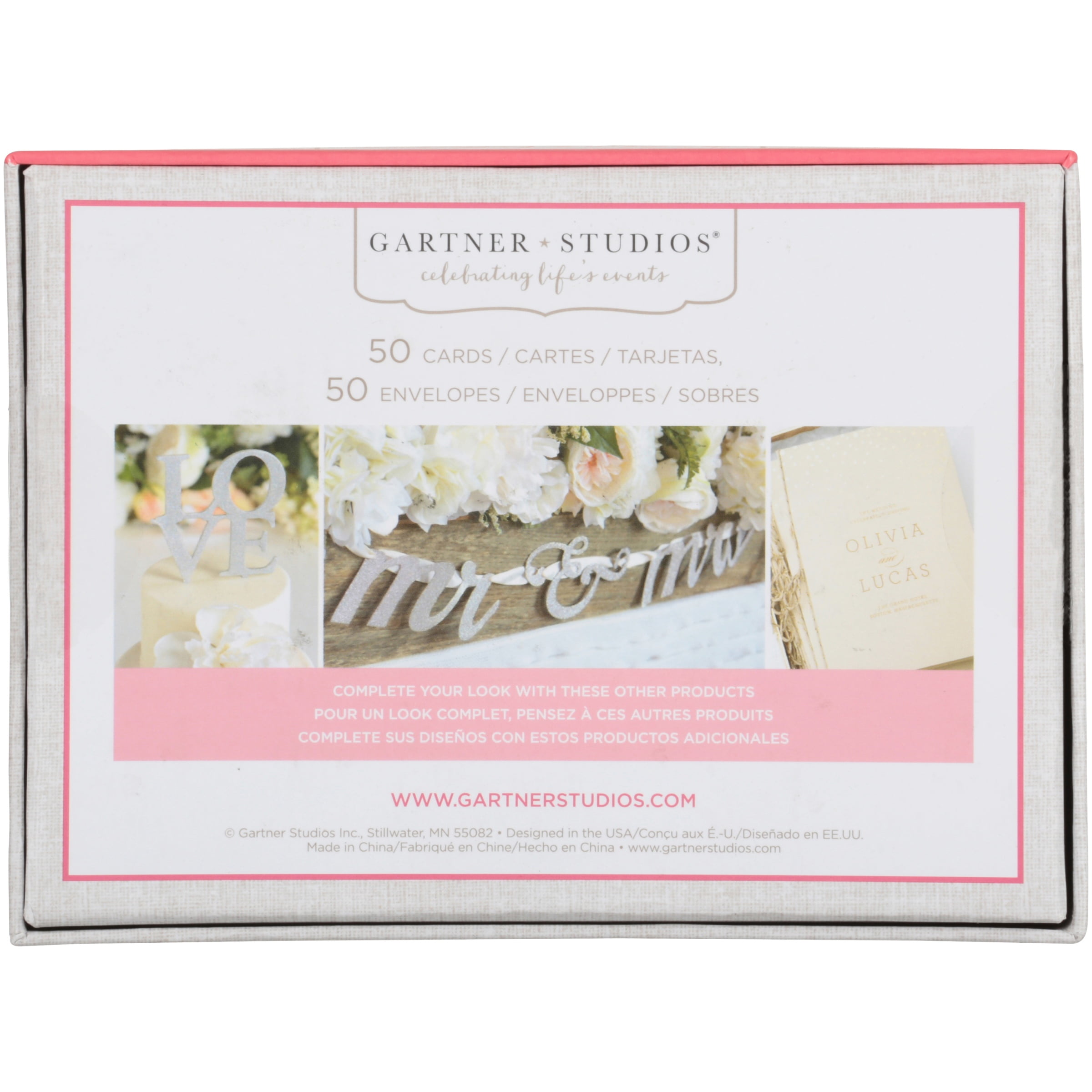 Carte de remerciement « Thank you » avec lettres « love » de Gartner Studios