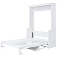 thumbnail image 6 of Euroco Queen Size Murphy Bed with Desk and Shelf, Convertible Wall Bed into a Cabinet for Living Room, Easy Open and Close for Adults, 6 of 16