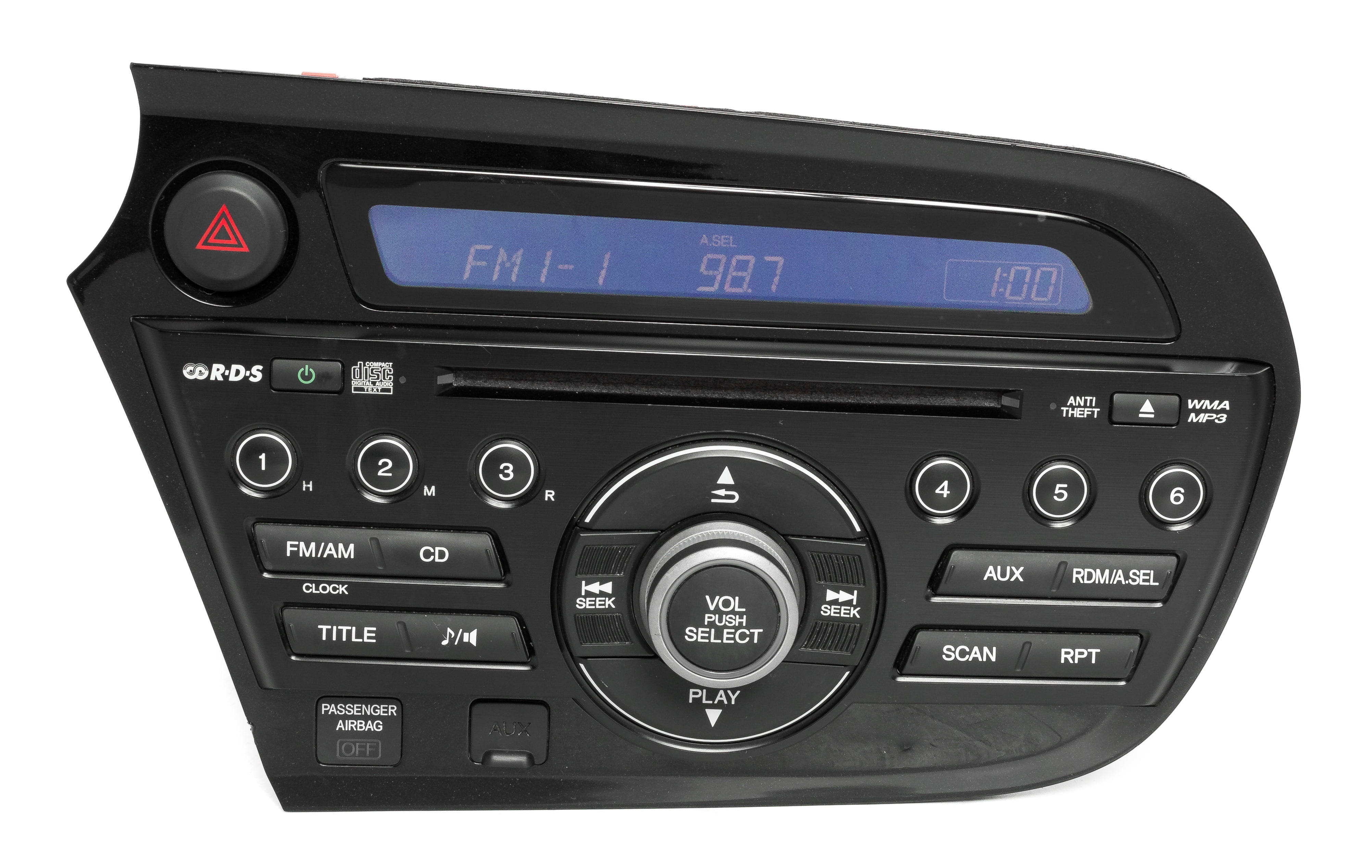 Honda Insight 20102014 Radio AM FM MP3 CD Player Auxiliary Input 39100TM8A01 Refurbished